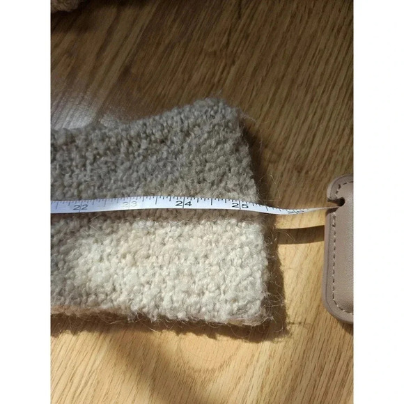 Zadig & Voltaire Boucle Wool Beige Open Cardigan Jacket Designer Coat Size M - Picture 14 of 14